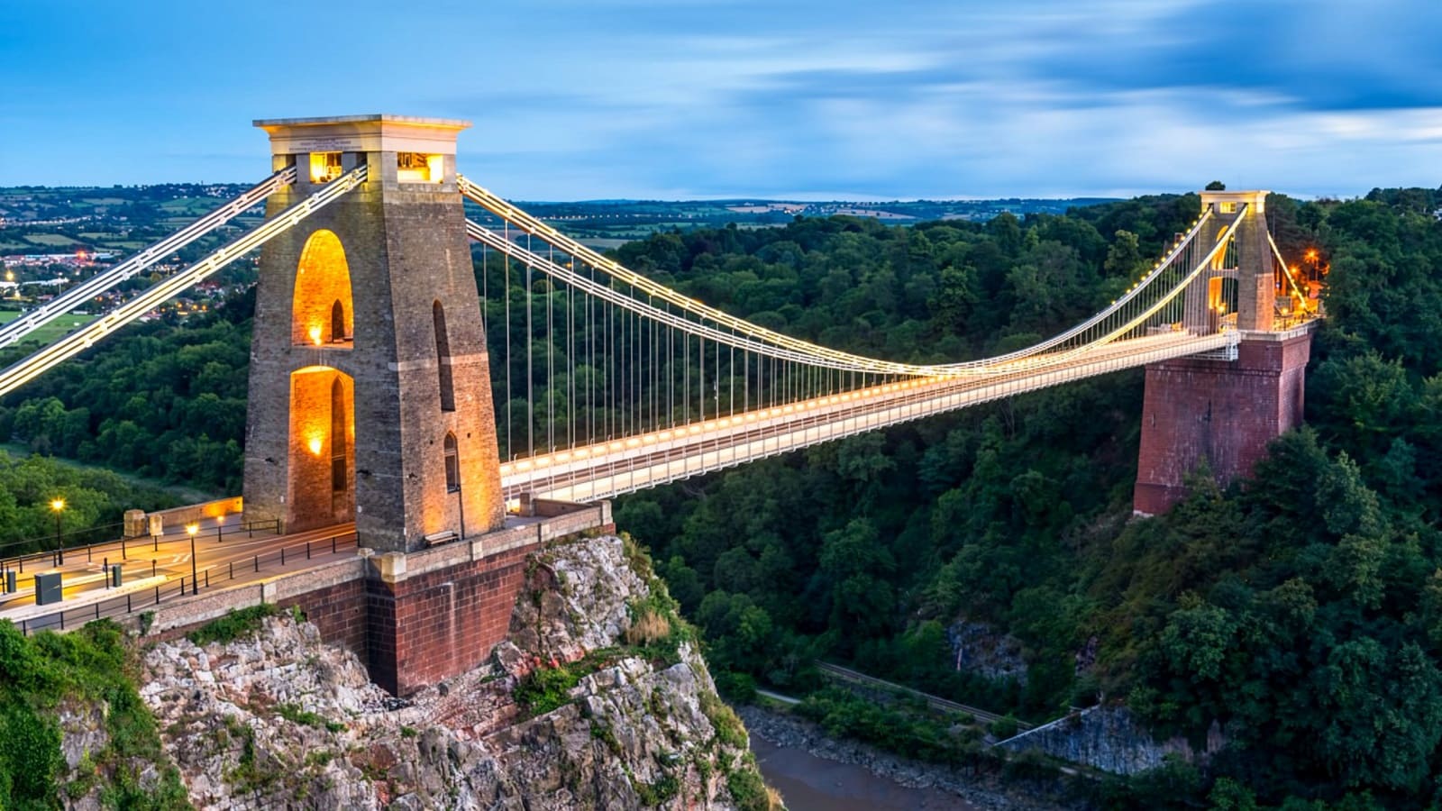 Clifton Suspension Bridge spanning the Avon Gorge in Bristol