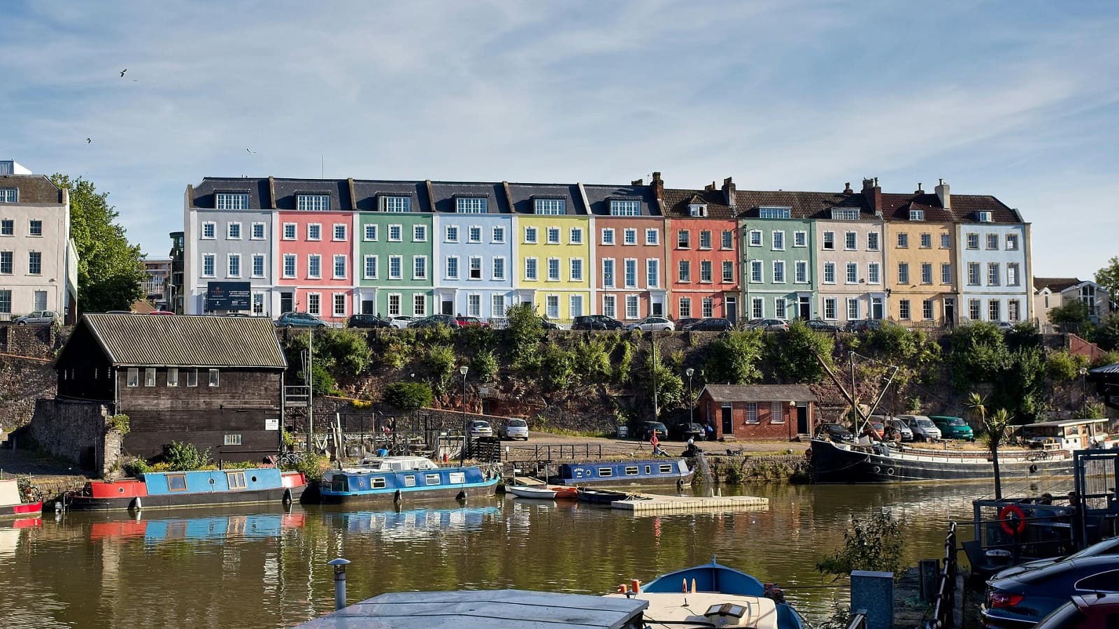 Bristol Harbourside waterfront with historic buildings and boats