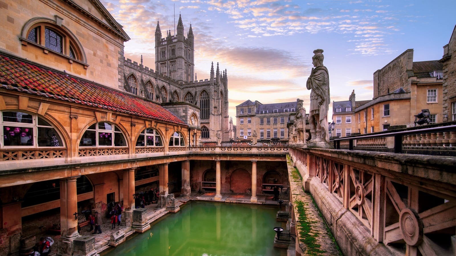Bath city centre and historic architecture