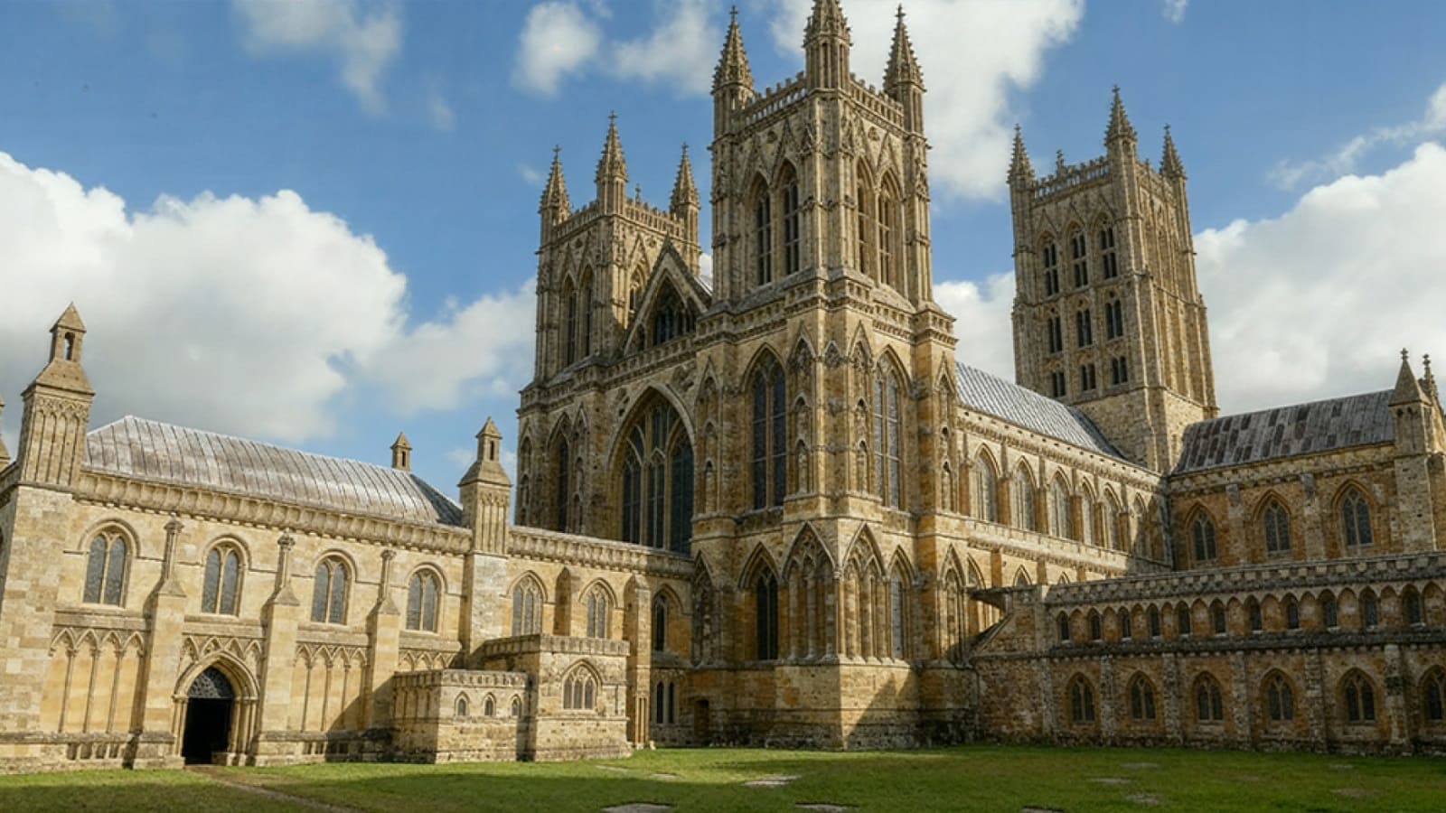 Wells Cathedral and Glastonbury Tor in Somerset