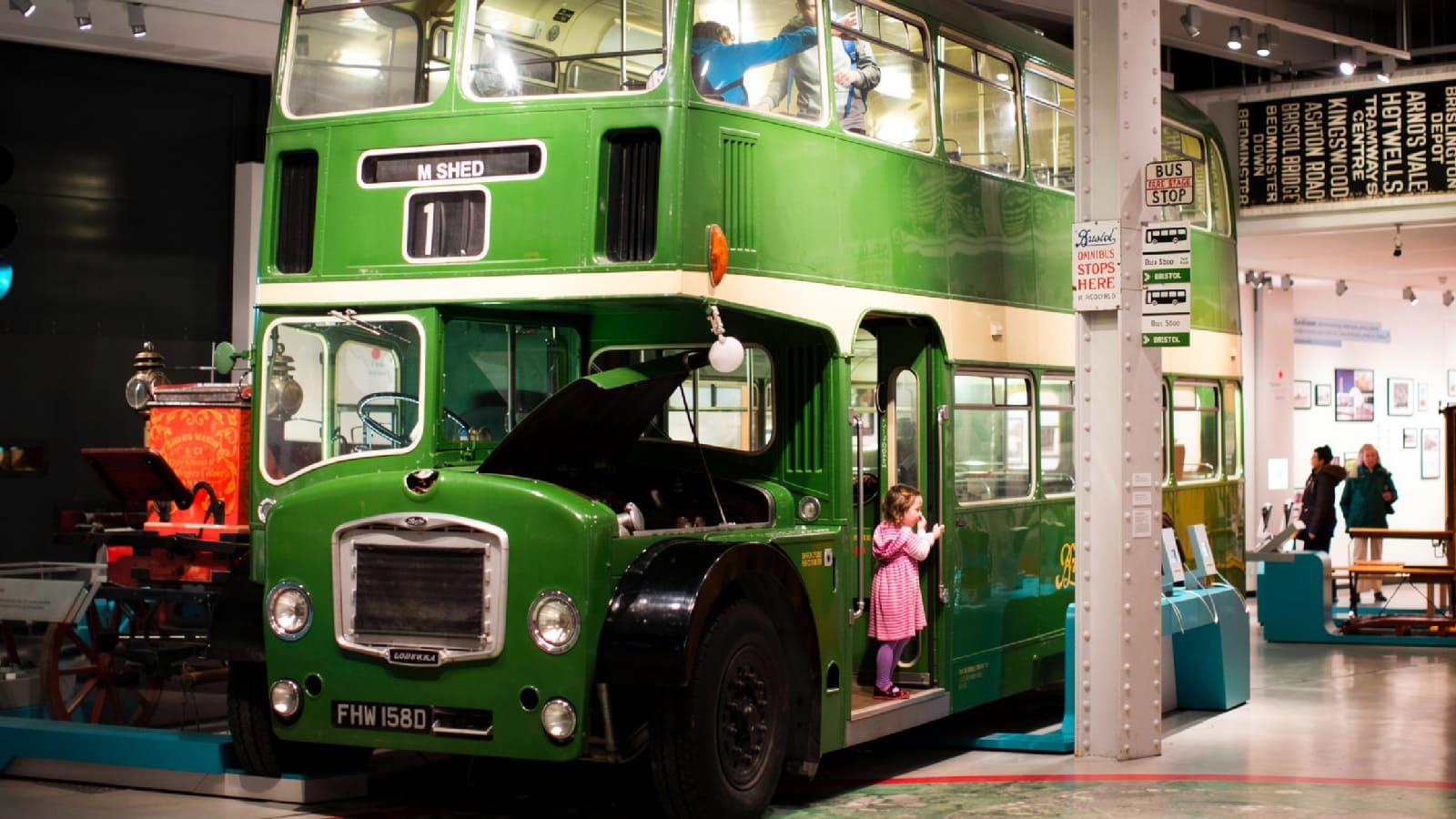 Historic transport exhibit at M Shed in Bristol