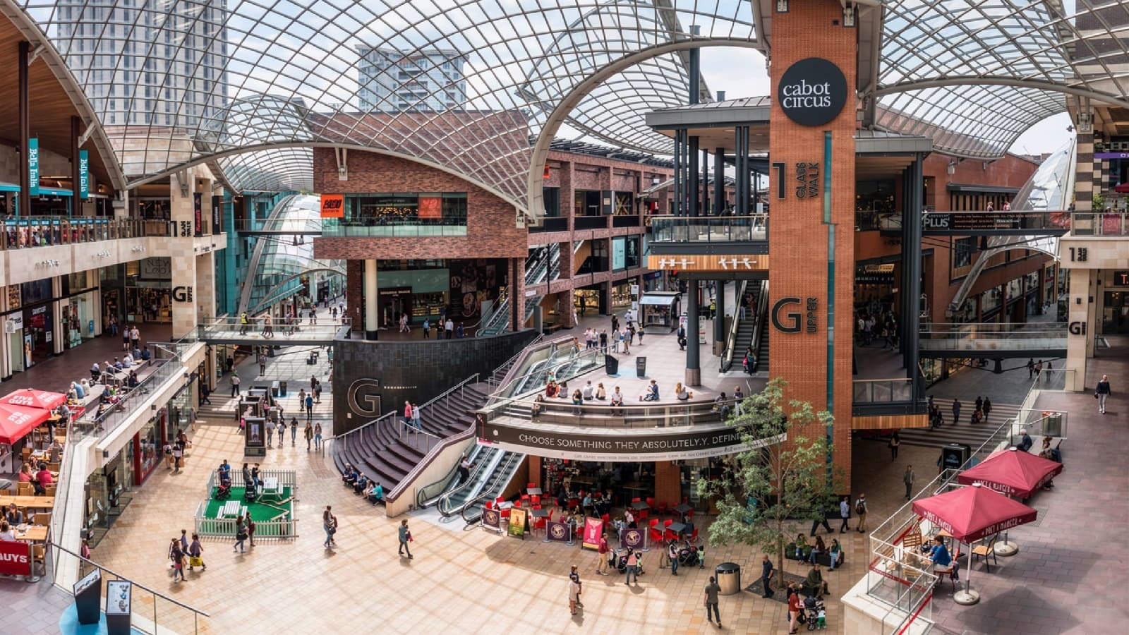 Cabot Circus and Broadmead shopping area in Bristol