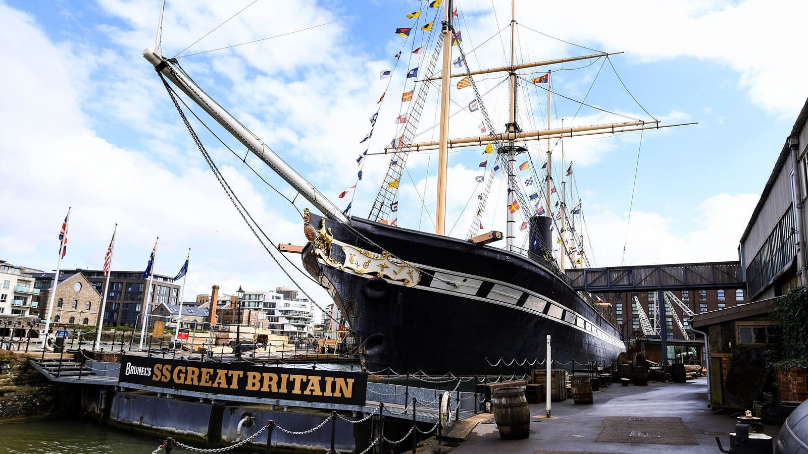 SS Great Britain preserved in Bristol's historic dockyard